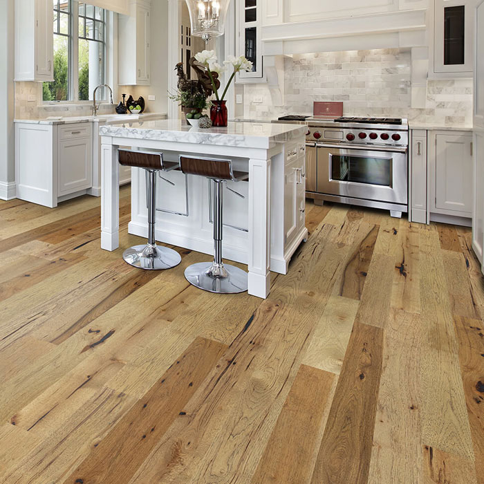 Premium quality hardwood flooring.