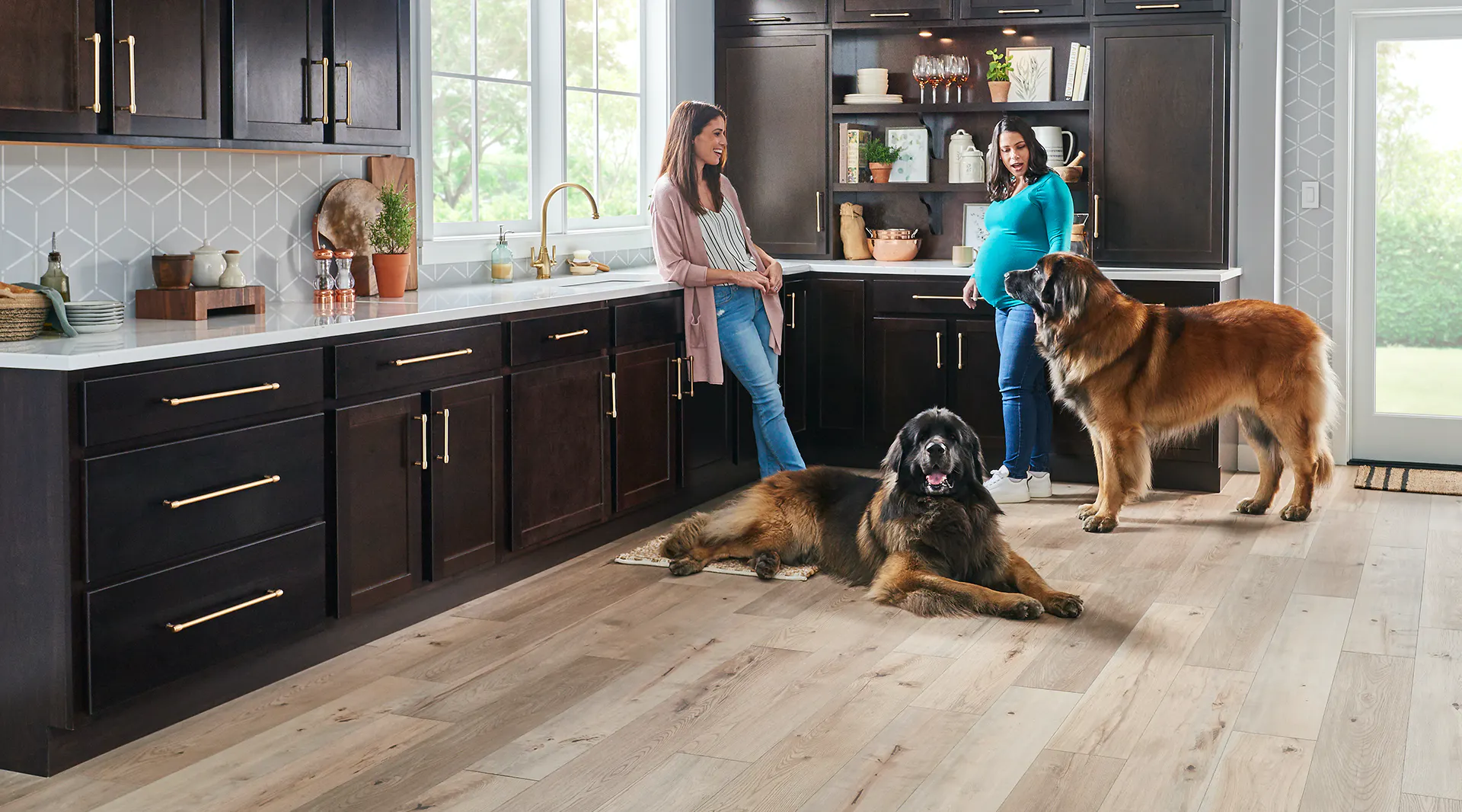 Tough, attractive vinyl flooring